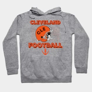 Cleveland Football Vintage Style Hoodie
